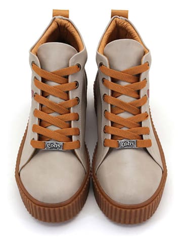 Goby Sneakersy w kolorze kremowym
