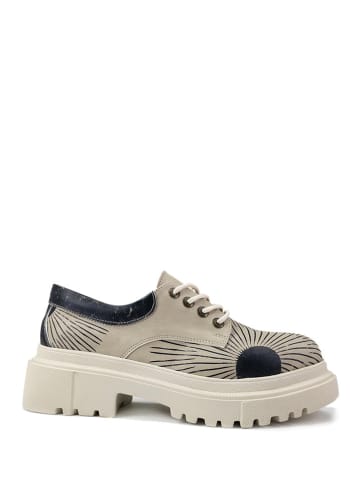 Goby Veterschoenen beige/meerkleurig