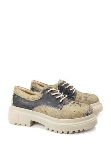 Goby Veterschoenen beige/antraciet