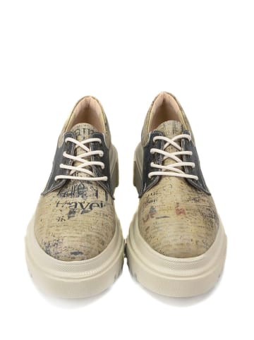 Goby Veterschoenen beige/antraciet