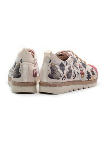 Goby Sneakers rood/crème
