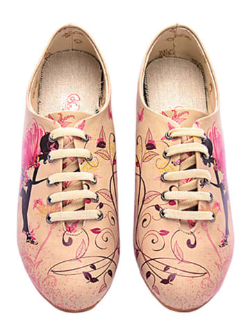 Goby Leder-Sneakers in Beige