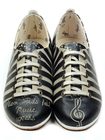 Goby Leren sneakers zwart