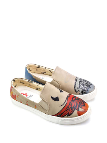 Goby Instappers beige/meerkleurig