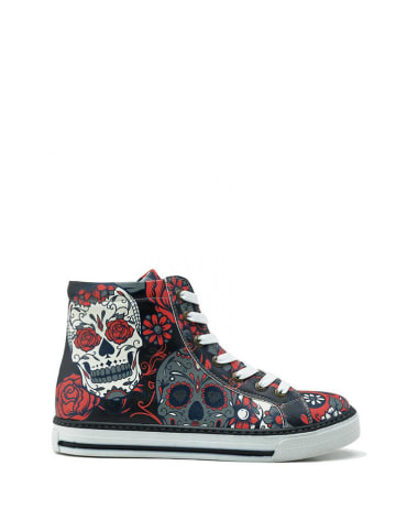 Goby Sneakersy w kolorze czarnym ze wzorem