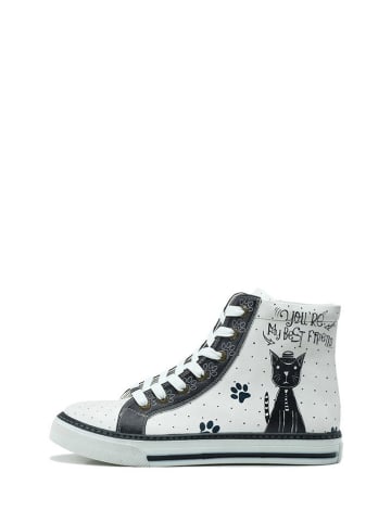 Goby Sneakers wit/zwart/meerkleurig