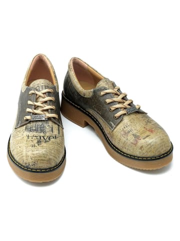 Goby Veterschoenen meerkleurig/antraciet/beige