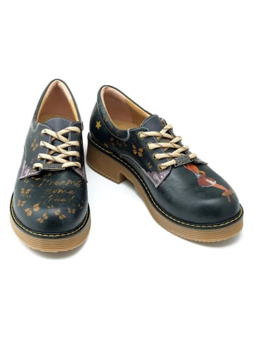 Goby Schnürschuhe in Schwarz