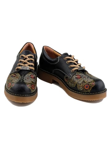 Goby Schnürschuhe in Schwarz