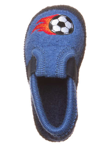lamino Kapcie "Fire football" w kolorze niebieskim