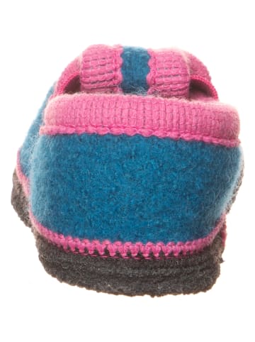 lamino Hausschuhe "Bobby Einhorn" in Blau