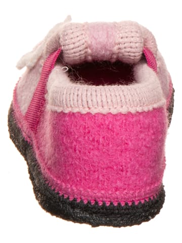 lamino Hausschuhe "Blume" in Rosa/ Pink