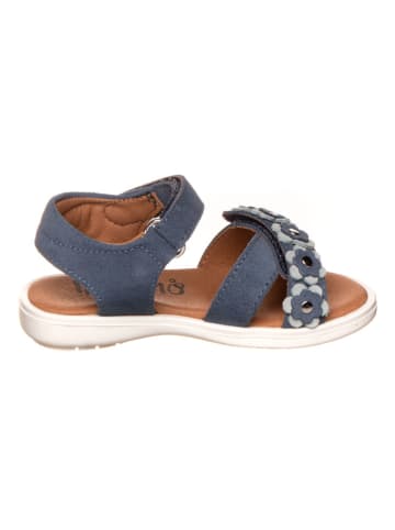 lamino Leder-Sandalen in Dunkelblau