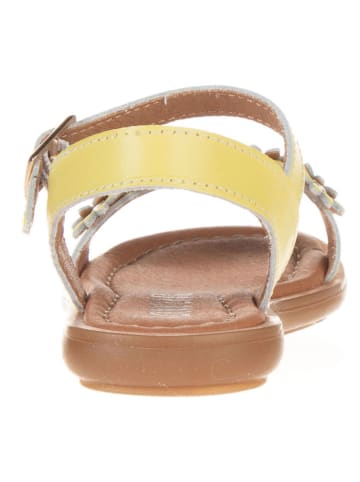 lamino Leder-Sandalen in Gelb