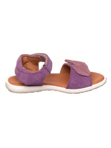 lamino Leder-Sandalen in Lila