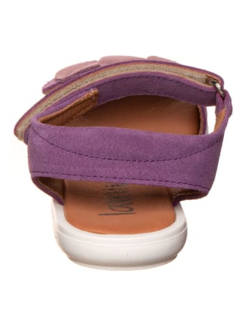 lamino Leder-Sandalen in Lila