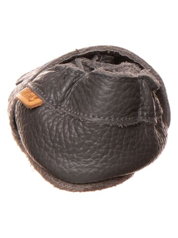 lamino Leder-Krabbelschuhe in Anthrazit