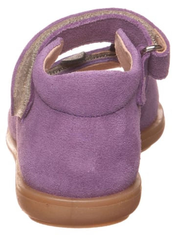 lamino Leder-Sandalen in Lila