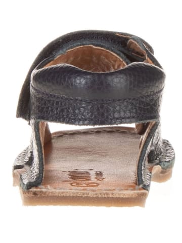 lamino Leren barefootsandalen donkerblauw