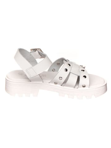lamino Leder-Sandalen in Weiß