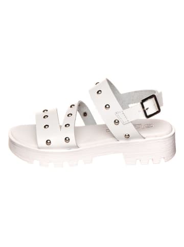 lamino Leder-Sandalen in Weiß