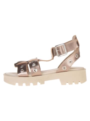 lamino Leder-Sandalen in Gold