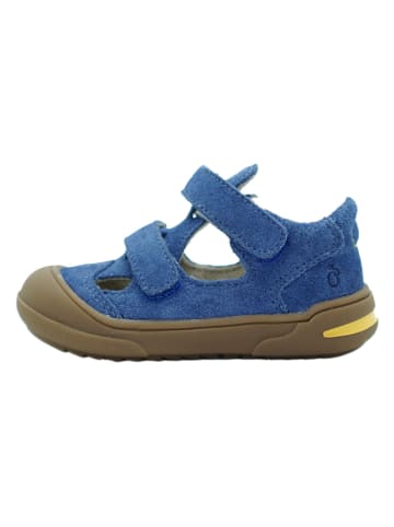 lamino Leren enkelsandalen blauw