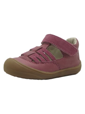 lamino Leren enkelsandalen roze
