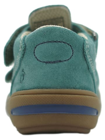 lamino Leren enkelsandalen turquoise