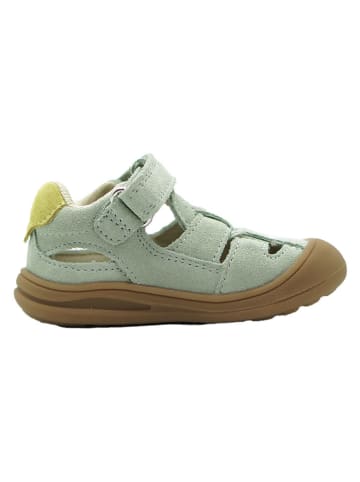 lamino Leren enkelsandalen turquoise