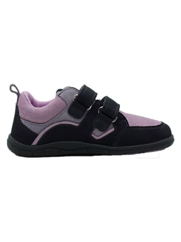 lamino Leren barefootschoenen donkerblauw/lichtroze