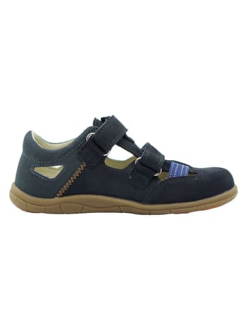 lamino Leren barefootenkelsandalen donkerblauw