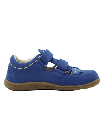 lamino Leren barefootenkelsandalen blauw