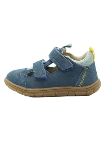 lamino Leren barefootenkelsandalen donkerblauw