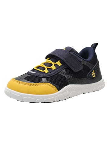 lamino Barfußschuhe in Dunkelblau/ Gelb