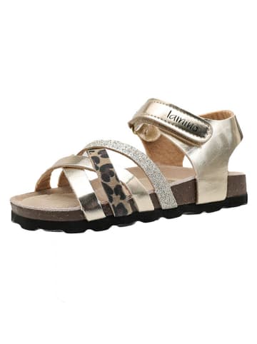 lamino Sandalen in Gold