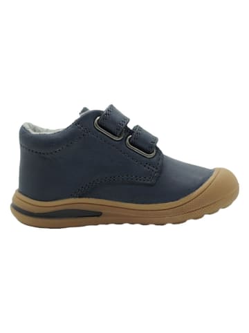 lamino Leren sneakers donkerblauw
