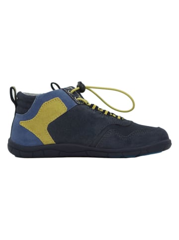 lamino Leren barefootschoenen donkerblauw