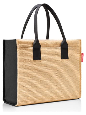 Reisenthel Shopper bag w kolorze beżowo-czarnym - 42 x 35 x 17 cm