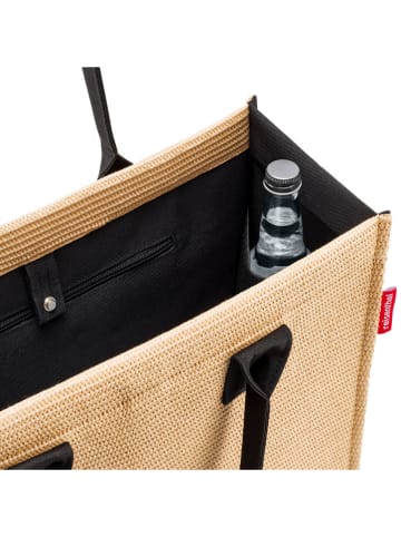 Reisenthel Shopper bag w kolorze beżowo-czarnym - 42 x 35 x 17 cm