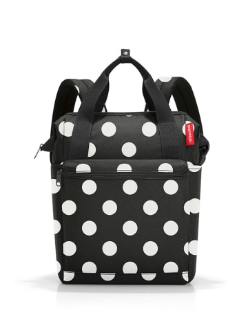 Reisenthel Rucksack "Allrounder R" in Schwarz/ Weiß - (B)31 x (H)39 x (T)17 cm