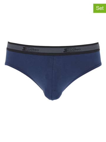 COTONELLA 2er-Set: Slips in Dunkelblau