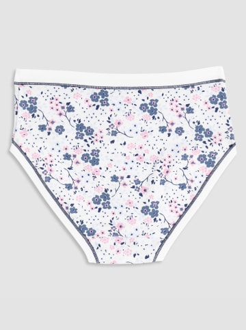 COTONELLA Figi (3 pary) w kolorze granatowo-białym