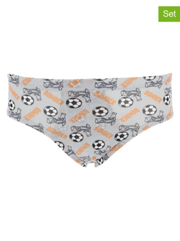 COTONELLA 3er-Set: Boxershorts  in Blau/ Grau