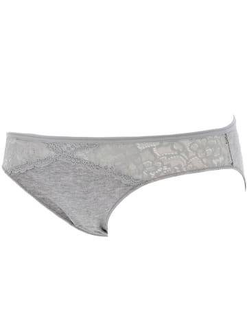 COTONELLA 2er-Set: Slips in Grau/ Pink