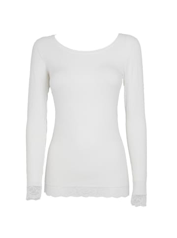 COTONELLA Longsleeve in Weiß