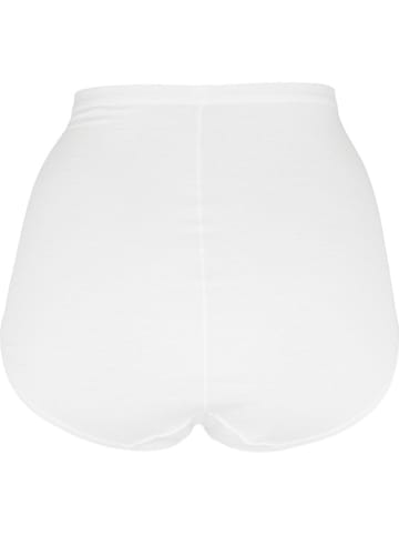 COTONELLA Figi high waist w kolorze białym