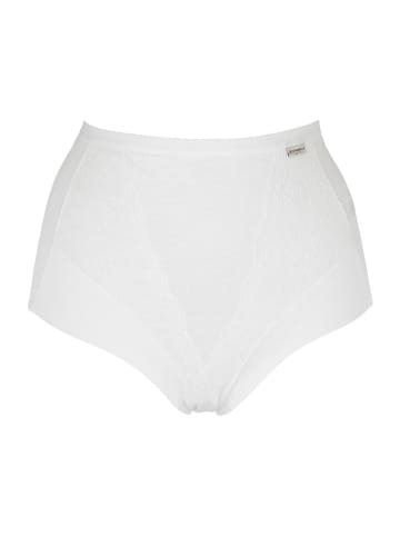 COTONELLA Pełne figi high waist w kolorze białym