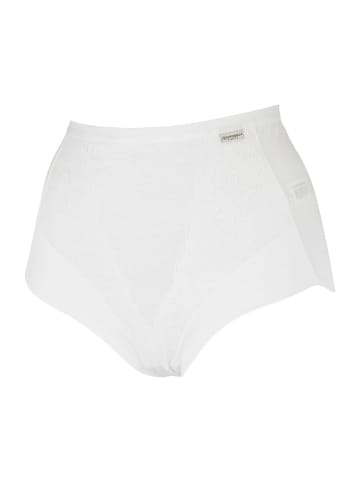 COTONELLA Pełne figi high waist w kolorze białym