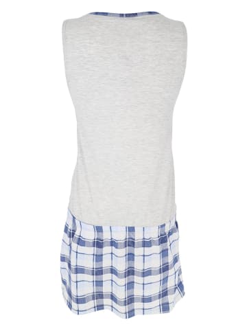 COTONELLA Nachthemd grijs/blauw